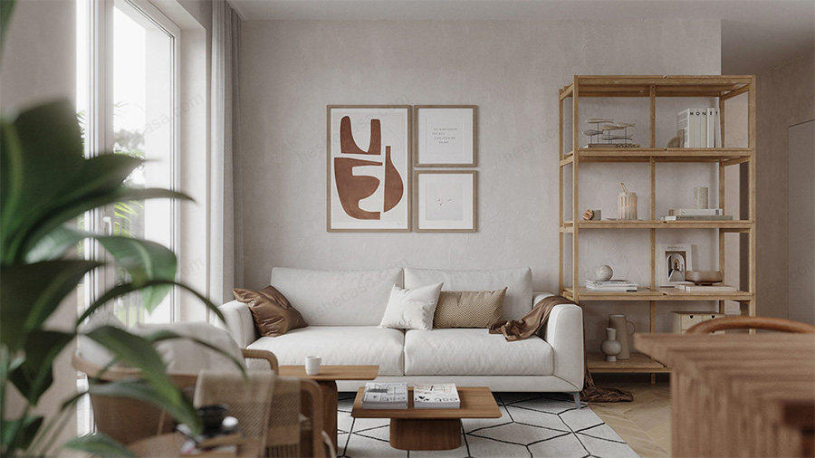 使用Japandi风格营造平静优雅的家居内饰 第1张