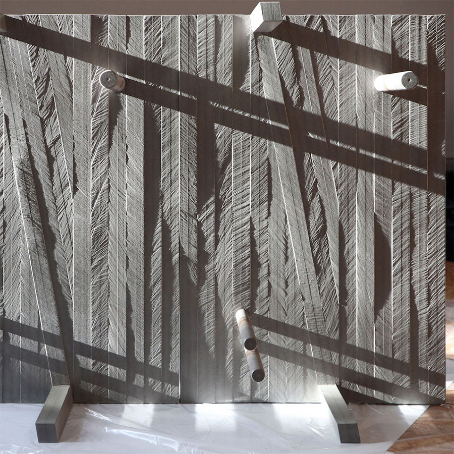Vlonder桌子：灵感源于洪水,展现自然木纹之美 第1张