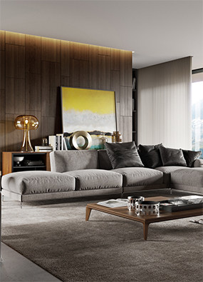 现代室内家具领导者B&B ITALIA品牌的3种桌椅组合