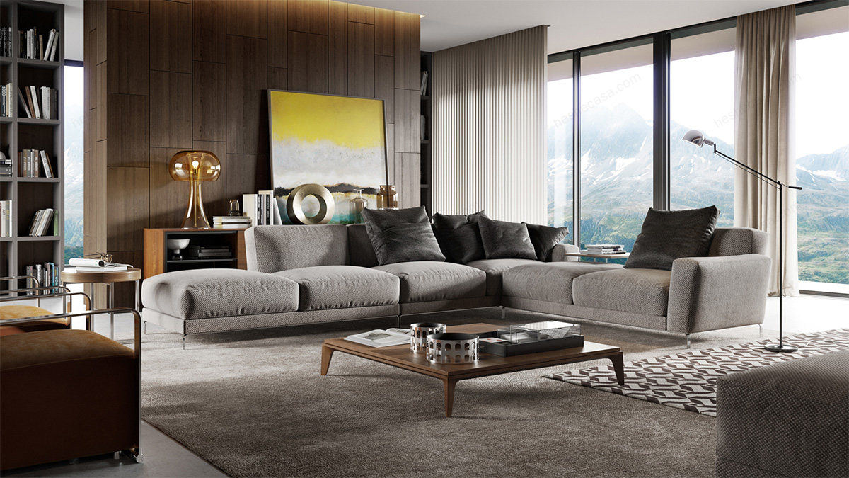 现代室内家具领导者B&B ITALIA品牌的3种桌椅组合