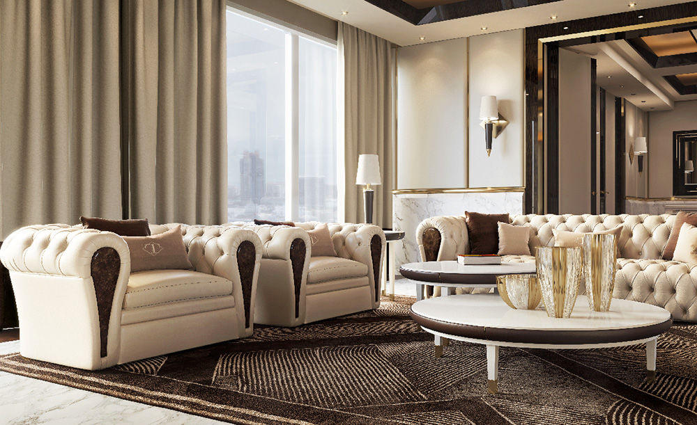 古典与奢华风格结合的TURRI沙发 欧式传统沙发的现代版型