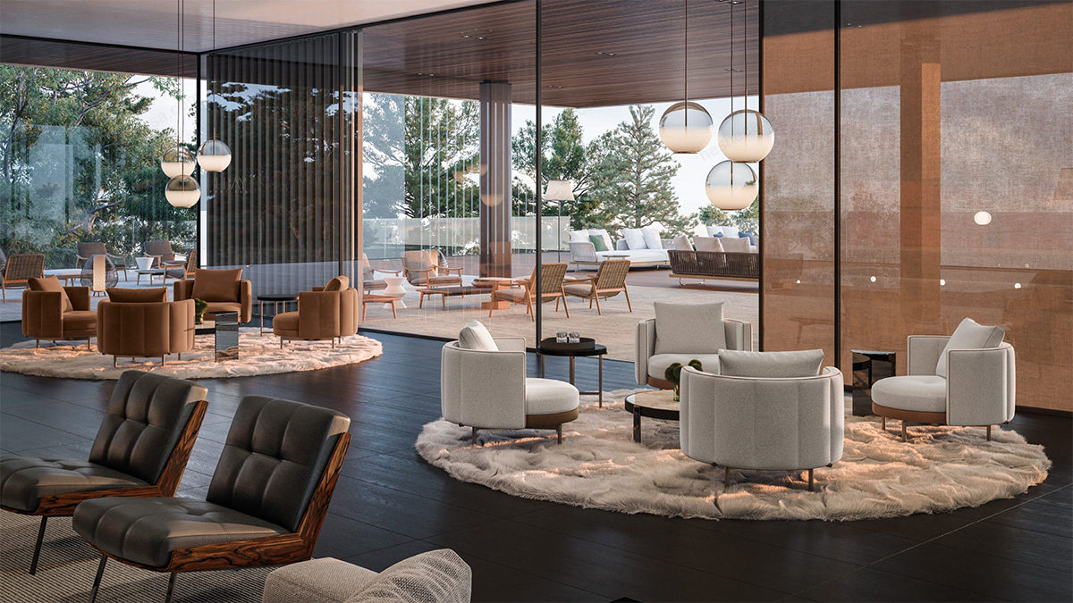 Minotti打造像家一样的大堂酒廊 将灵活性与舒适和居家风格相结合
