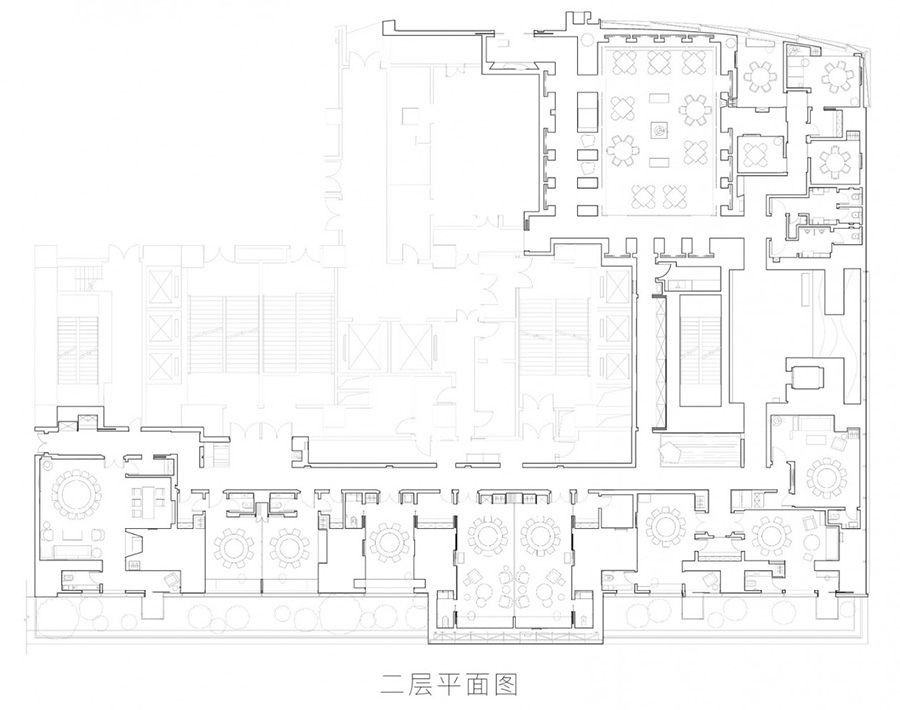 珍庭餐厅装修平面图 第2张