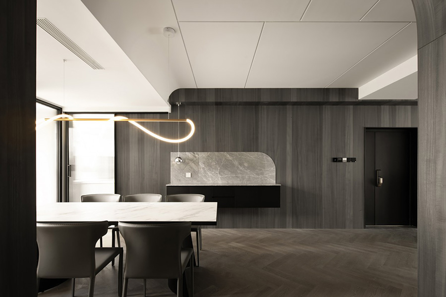 EAC欧美中心灰度极简优雅的客厅装修设计效果图 第7张