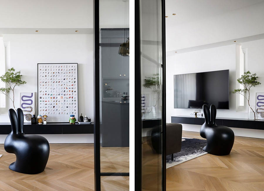 原木暖与轻盈高级的客厅装修设计效果图 第6张