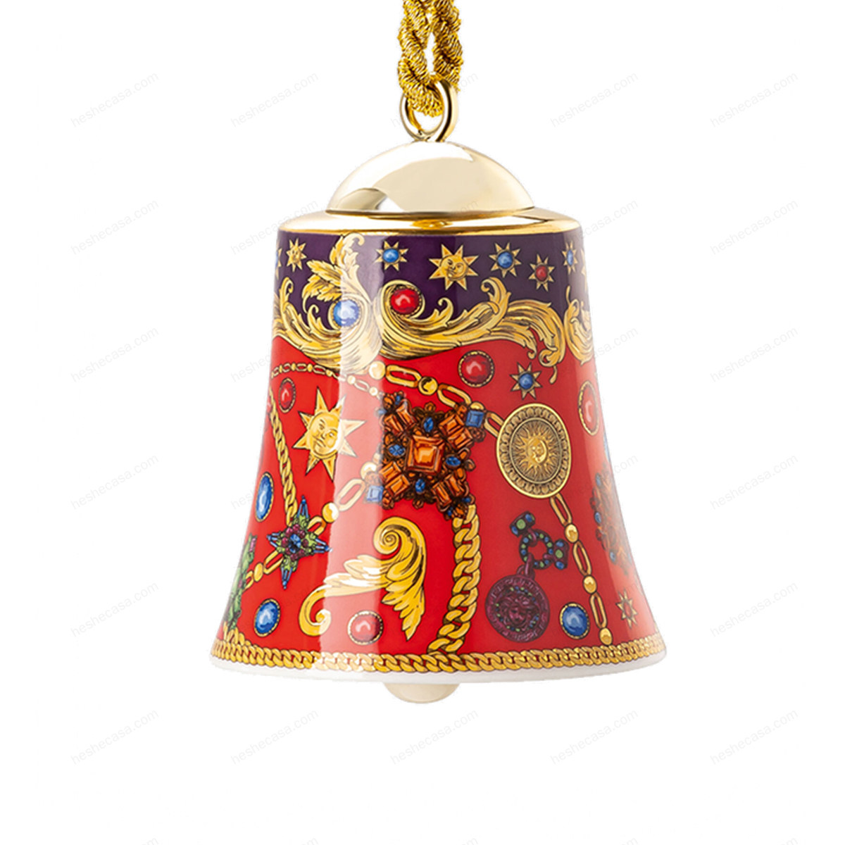Barocco Holiday Bell Ornament摆件