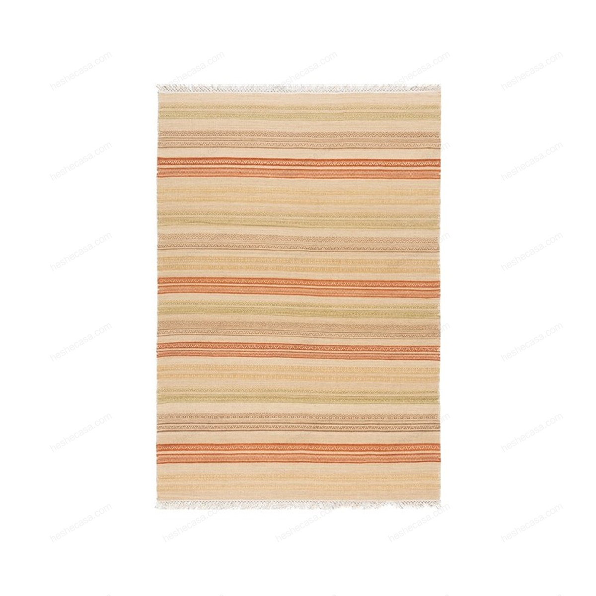 Stripes Kilim 5 Rust Beige地毯