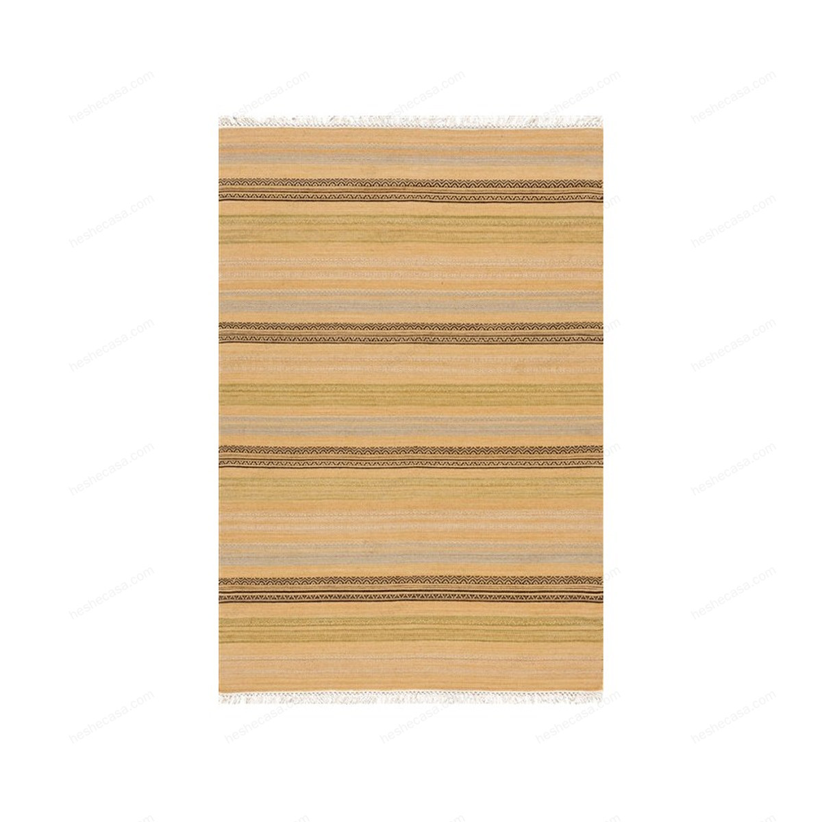 Stripes Kilim 5 Beige Charcoal地毯