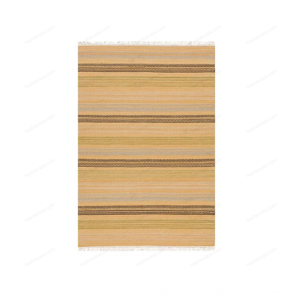 Stripes Kilim 5 Beige Charcoal地毯