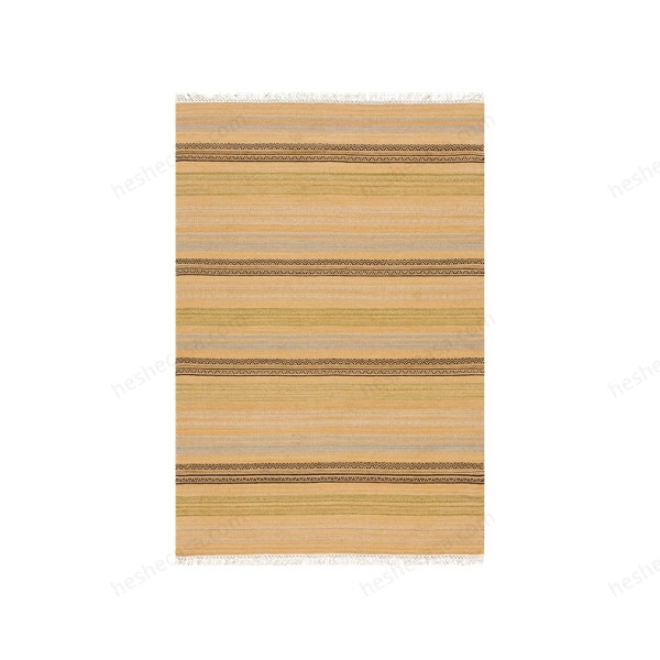 Stripes Kilim 5 Beige Charcoal地毯