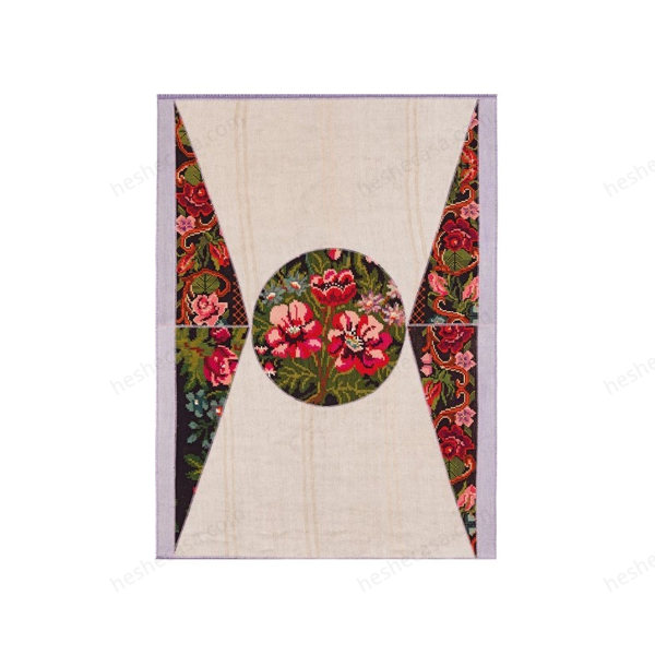 Da Vinci Flower Lilla Senza Frangia地毯