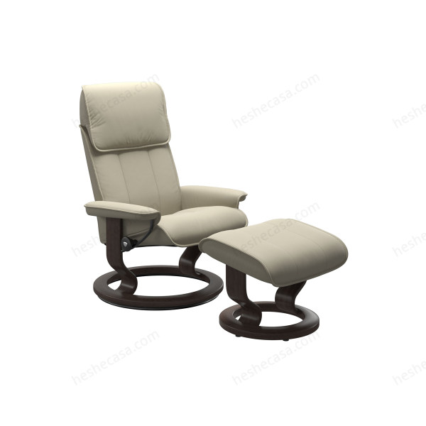 Admiral Classic Chair With Footstool扶手椅