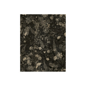 Botanica Black&White Gold Leaf Wallpaper壁纸