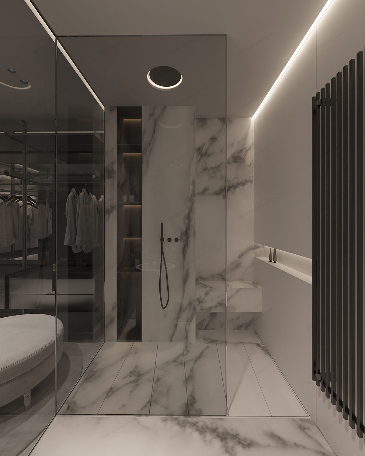 玩转极简风格的室内设计浴室1